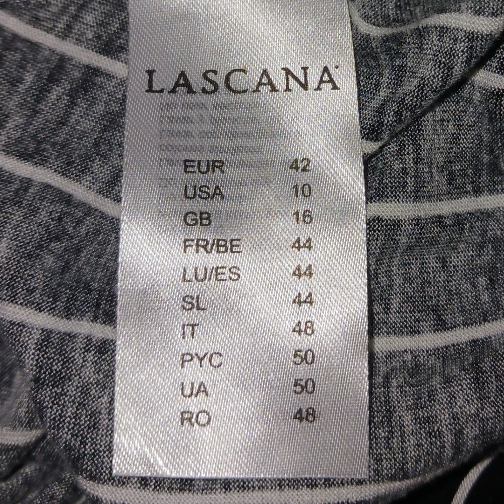 Lascana Black White Striped Comfy Jogger Beach lounge casual pants10 - Picture 7 of 8